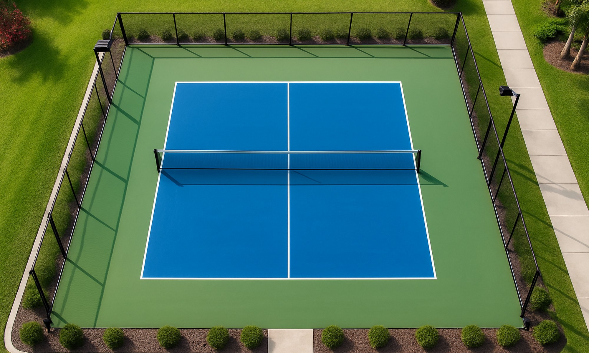 Newly built pickleball court in Florida
