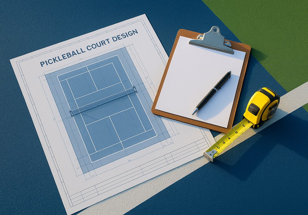 Pickleball court construction and resurfacing